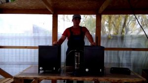 Коптильня горячего и холодного копчения с дымогенератором и тэном