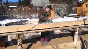 Острожка бруса рубанком Makita 1911 B