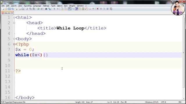 While Loop in php programming | php tutorial in hindi  | Mr tech  001