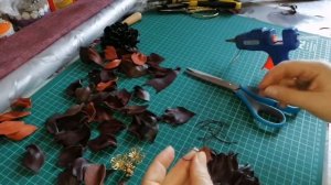 Как сделать цветок для броши из натуральной кожи своими руками легко и быстро