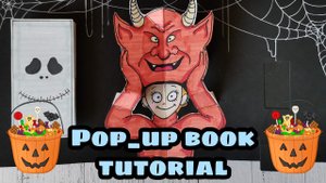 Pop_up book. Tutorial. Halloween. Page 1.