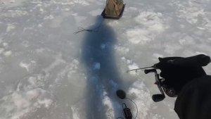 Зимняя рыбалка на реке Кама. Конец сезона.