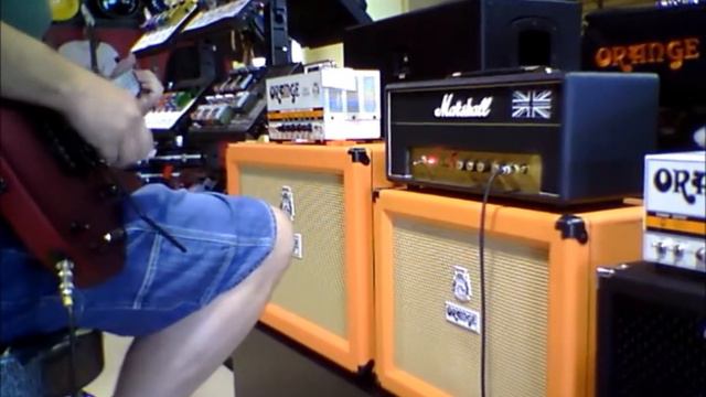 Marshall Class 5 head with ibanez TS9 смотреть онлайн