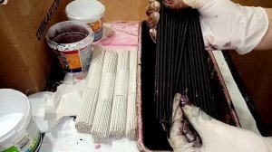 Морилка на водной основе. Как красить бумажные трубочки. Плетение из газетных трубочек.