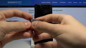 Установка SIM-карты и SD карты памяти в Sony Xperia 5 II