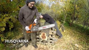 Pilarka spalinowa Stihl ms250 (251) vs Husqvarna 346xp TEST cięcia