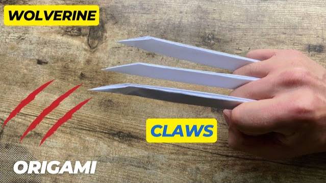 Easy Paper Wolverine Claws Origami Tutorial | Wolverine Claws - Unleash Your Inner Mutant! X-MEN смотреть онлайн