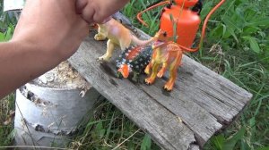 Динозавры игрушки набор 12 штук.Видео .Dinosaurs toys set of 12 pieces.Videos.