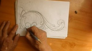 Орнамент для рамы на зеркало. Рисунок для резьбы по дереву.