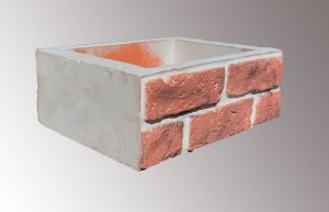 Распаковка блока ростверка Шамотный кирпич