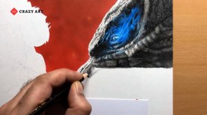 ВЫЛОЖИЛ Рисунок Годзилла против Конга карандашами