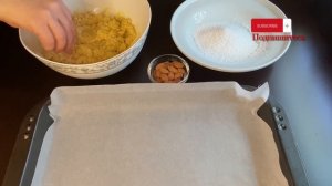 Печенье с кокосовой стружкой, манной крупой и миндалем