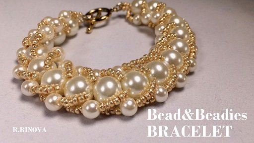 Браслет из бисера и бусин / Bead&Beadies BRACELET / МК 1 смотреть онлайн