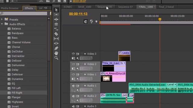 Как РАЗДЕЛИТЬ ЗВУК на 2 канала в Adobe Premiere