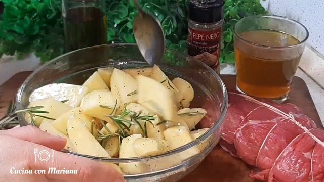 Arosto di Vitello con le patate al forno / Rôti de veau au four / Roast veal recipes смотреть онлайн