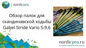 Gabel Stride Vario S 9.6 обзор палок для скандинавской ходьбы