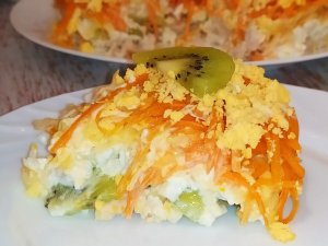 САЛАТ С КУРИЦЕЙ КИВИ И МОРКОВЬЮ ПО-КОРЕЙСКИ!ЛЕГКИЙ,НЕЖНЫЙ И ОЧЕНЬ ВКУСНЫЙ!