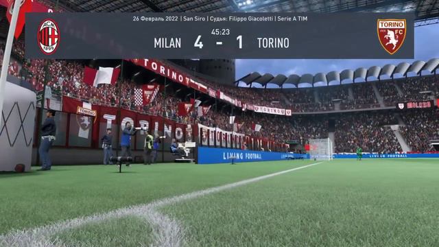 FIFA 22. Милан - Торино. Чемпионат Италии. 25 тур смотреть онлайн