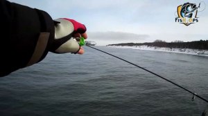 Рыбалка зимой | Балтийское море | Ловля камбалы на донки.