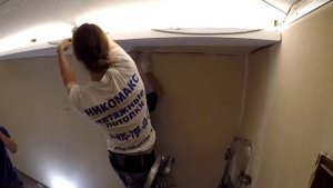 Двухуровневые натяжные потолки с подсветкой