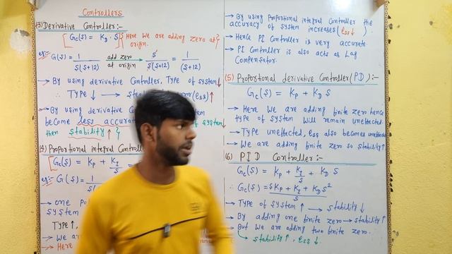 Lecture-26|Derivative(D) controller |PD Controller |PI controller |PID controller in control system