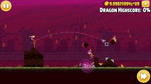 Angry Birds Seasons Year of the Dragon (Mighty Dragon 100% Fish) All levels