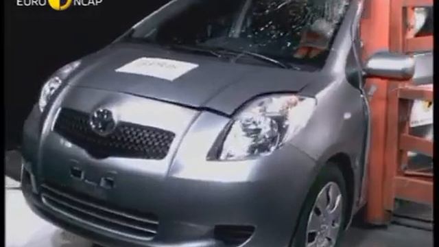 Euro NCAP Toyota Yaris 2005 Crash test смотреть онлайн