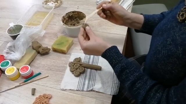 Мастер- класс лепка из глины "Яблонька"