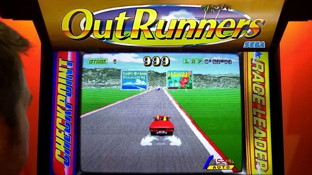 OutRunners Arcade Cabinet MAME Playthrough w/ Hypermarquee смотреть онлайн