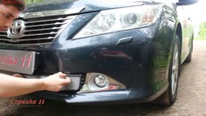 Защита радиатора для TOYOTA CAMRY VII (XV50) 2011-2014г.в. (Хром) - strelka11.ru