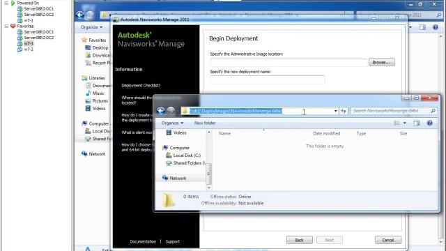 Autodesk 2011 Software - deployment creation