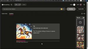 How to create image in Chat GPT | Microsoft Edge chat GPT | image creator Microsoft Edge