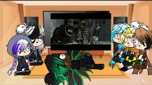 Sans AU react to You're going down • FNAF song part 5. + bonus reaction (⚠️MY AU⚠️)