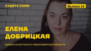 14 . СУДИТЕ САМИ с адвокатом Еленой Добрицкой