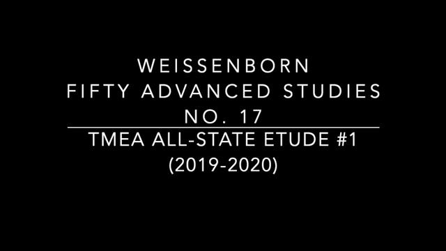 2019-2020 TMEA All-State Bassoon Etude #1 - Weissenborn No. 17 смотреть онлайн