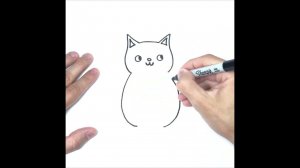 Как нарисовать кошку пошагово | How to draw a Cat Step by Step | Cat Drawing Lesson