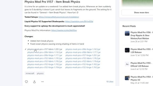 How to get Physics Mod PRO for FREE - Minecraft смотреть онлайн