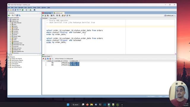 ORACLE DATABASE TUTORIAL #08 OPERATOR AND