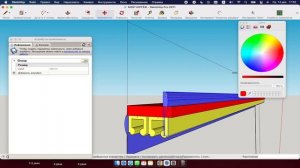 SketchUP Урок 6 - Сделаем проём с дверьми и направляющими