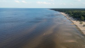 Полёт над пляжем в Коккорево. Август 2023.