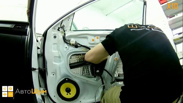 Шумоизоляция дверей Honda Accord в уровне Премиум. АвтоШум.