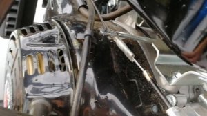 Подключаем тросик газа к двигателю LIFAN 18.5