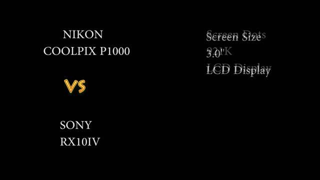 Nikon COOLPIX P1000 vs SONY RX10 IV смотреть онлайн
