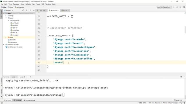 6 - Django 3.0 How to Create a Django App // Django 3.0 Tutorials