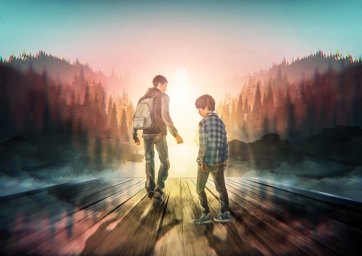 2 жизни 5. Life is Strange 2 Шон и Даниэль. Life is Strange 2 Шон и Даниэль арт. Life is Strange 2 арты Дэниэль и Шон. Life is Strange 2 Art Шон.