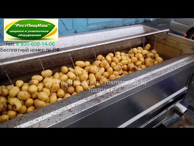 Машины мягкой мойки-полировки картофеля GB от РостПищМаш