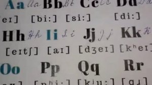 Английские буквы прописью