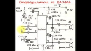 sxematube - простой стереоусилитель на BA5406 схема