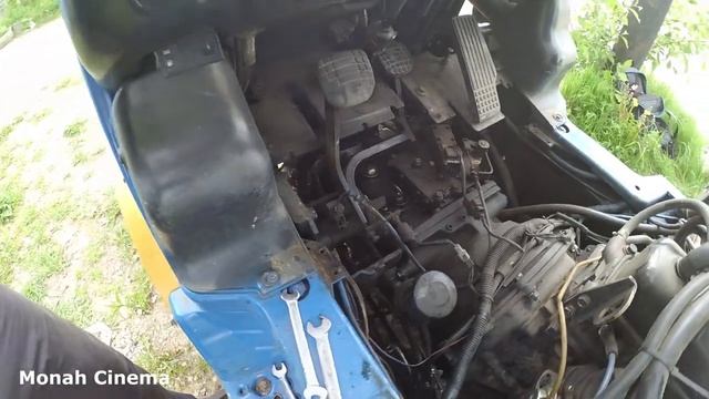 Вилочный погрузчик Komatsu FG20C-12 ремонт, а так же травма, расколол ноготь пошла кровь. смотреть онлайн