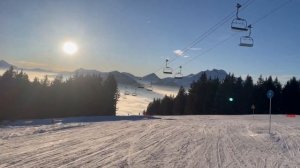 Морзин Авориаз 2023. Горнолыжная зона Порт дю Солей. Швейцария - Франция. 2023.